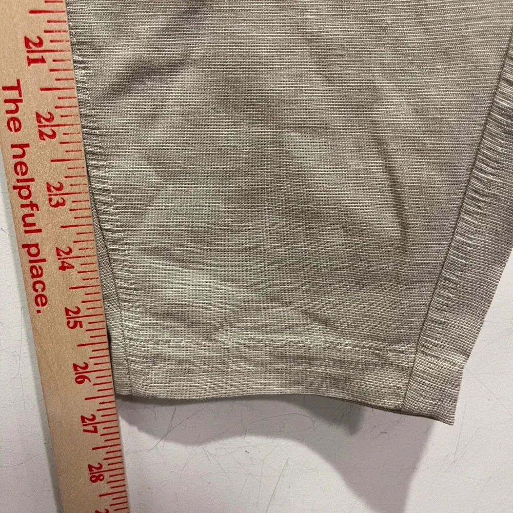 Abercrombie & Fitch Mens XS Beige Linen Blend Drawstring Jogger Pants 4571